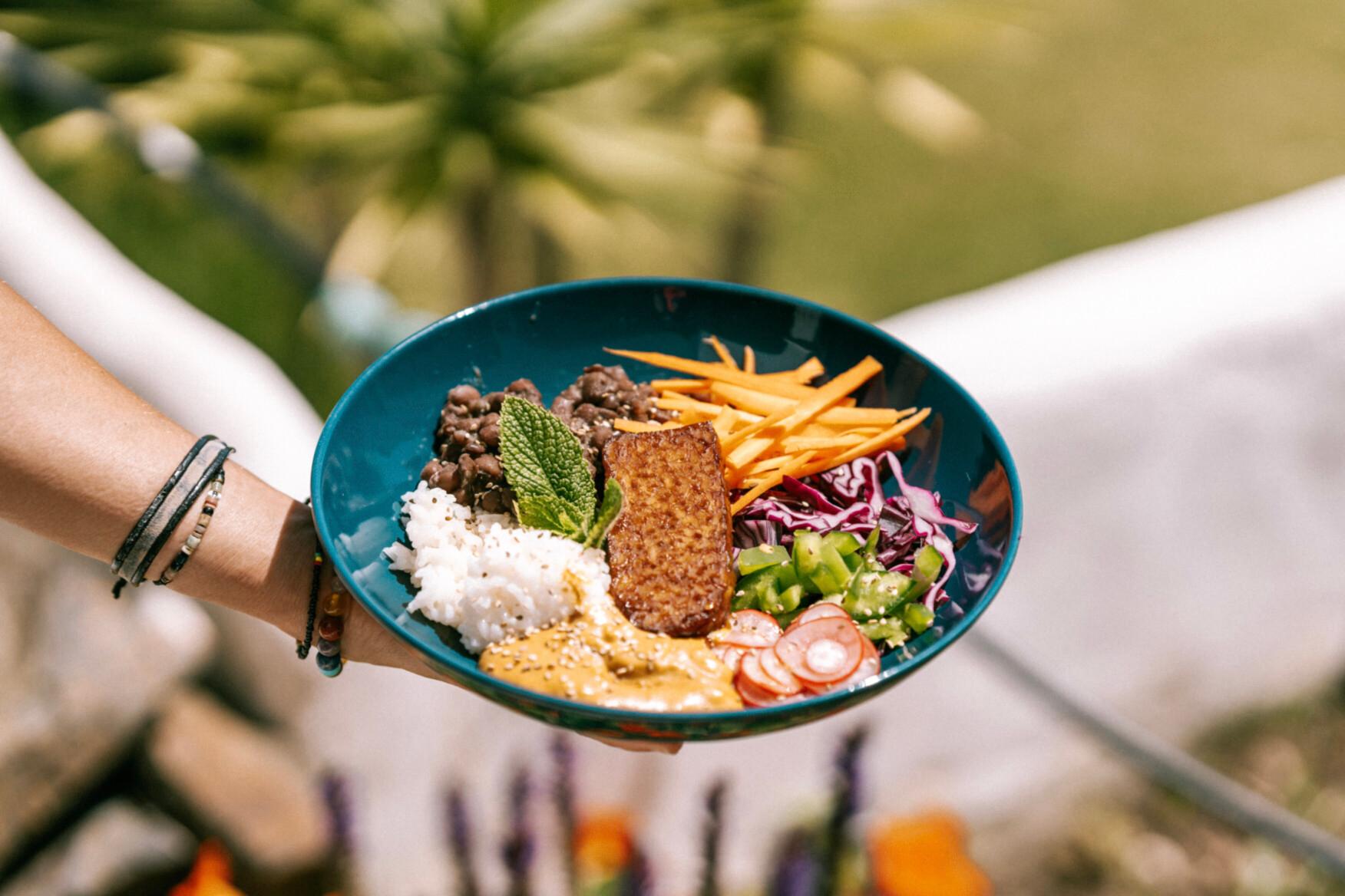 Leckere vegetarische Bowl