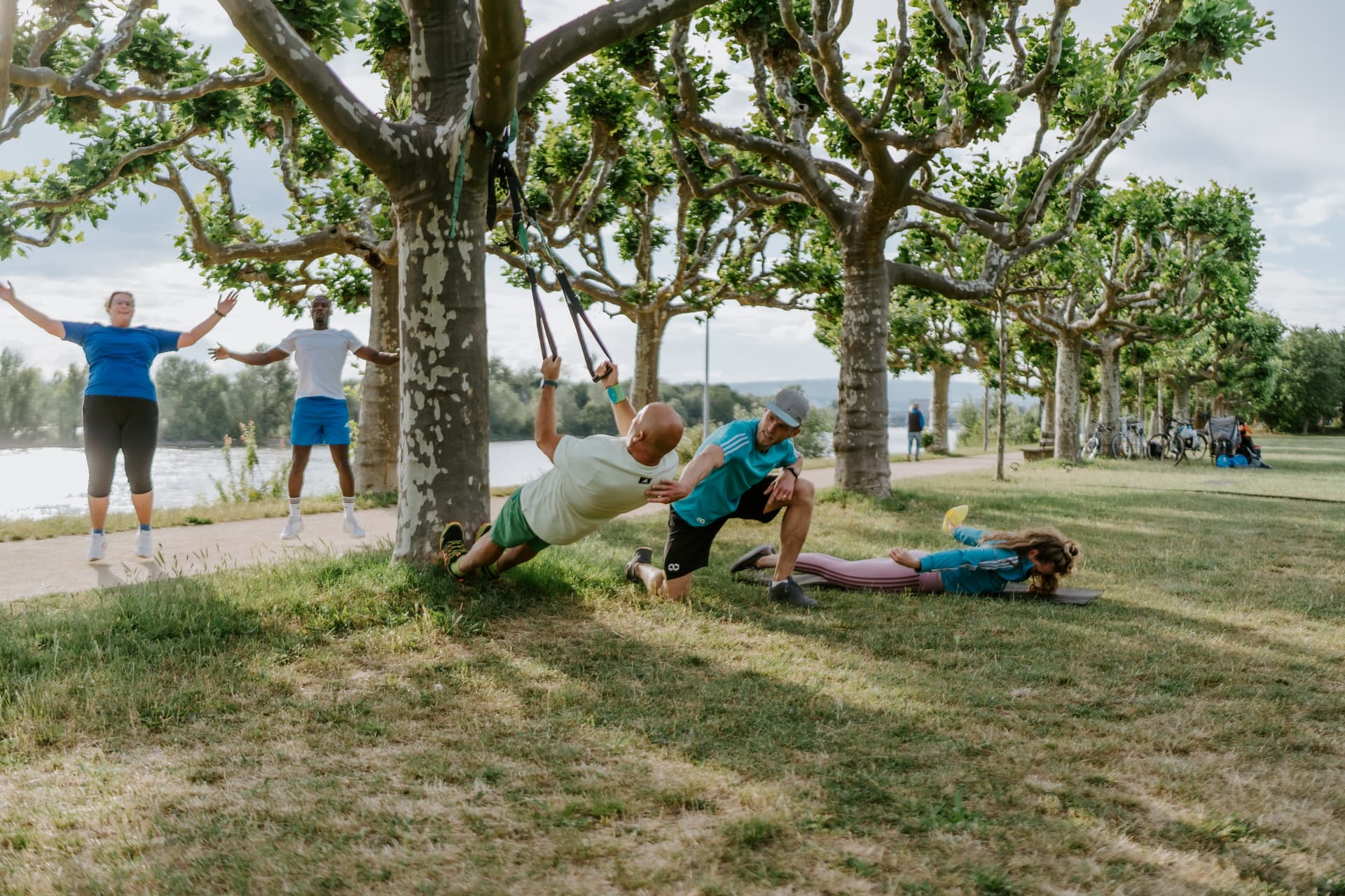 Im Bootcamp trainieren wir draußen mit Equipment