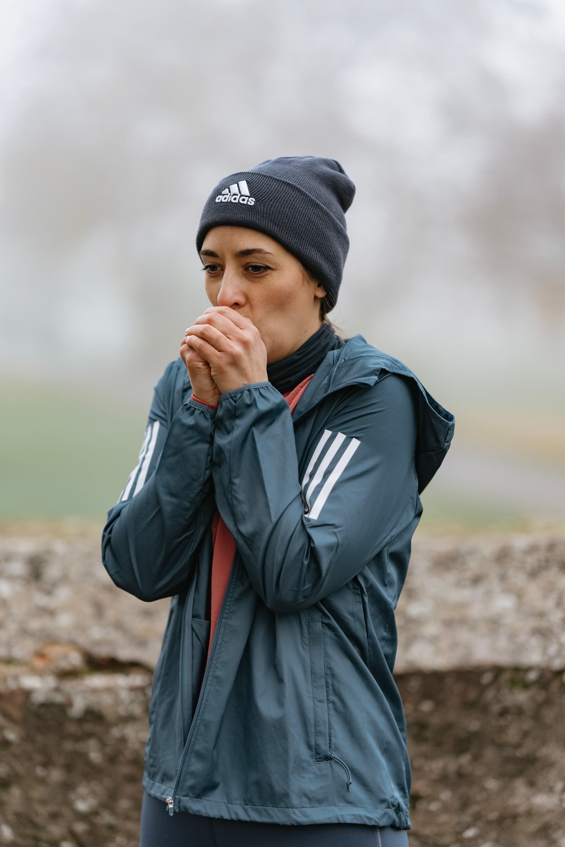 Sport im Park im Winter