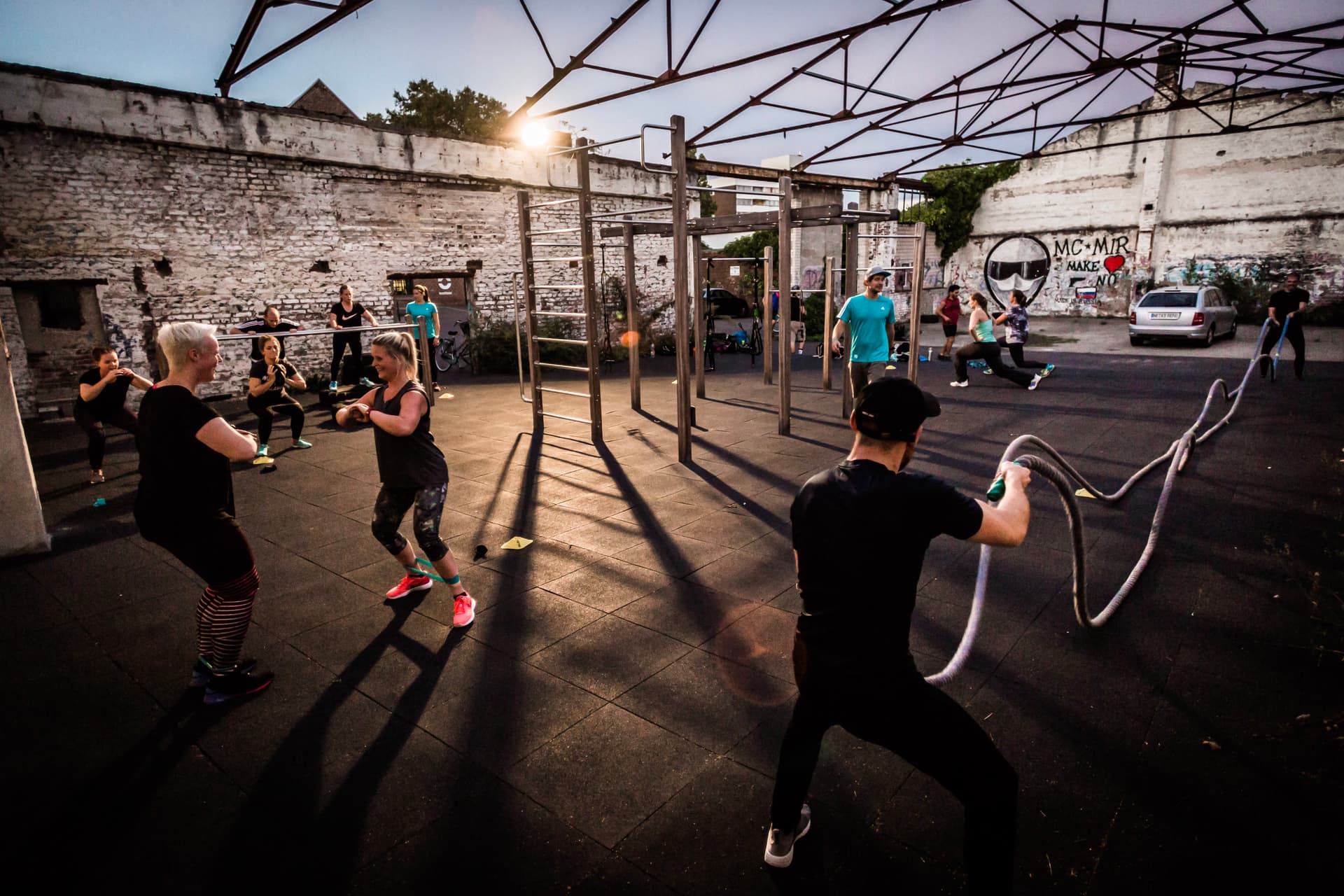 Aufbau und Beratung zur Outdoor Trainingsfläche