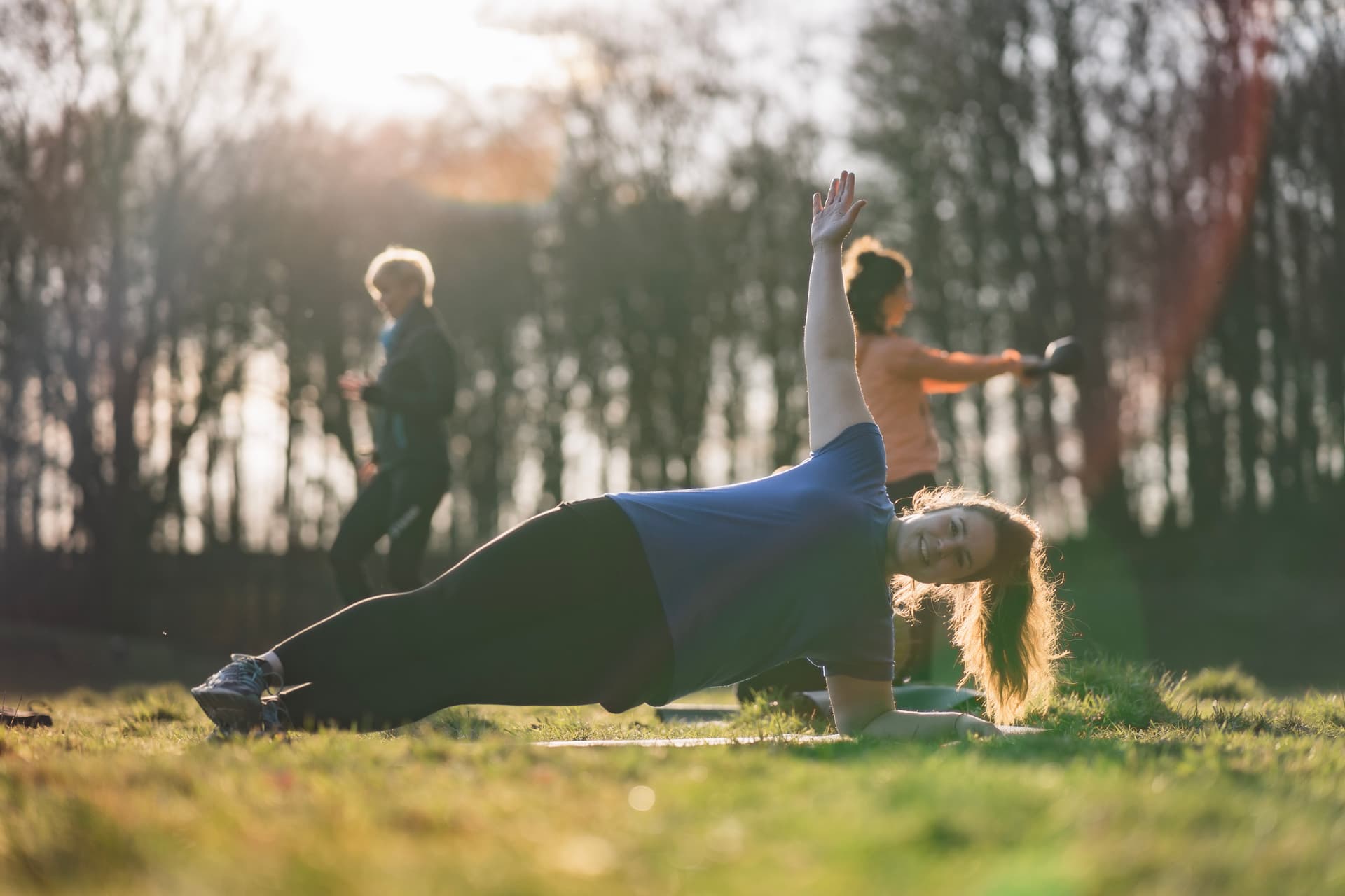 Stabilisationsübung bei Original Bootcamp