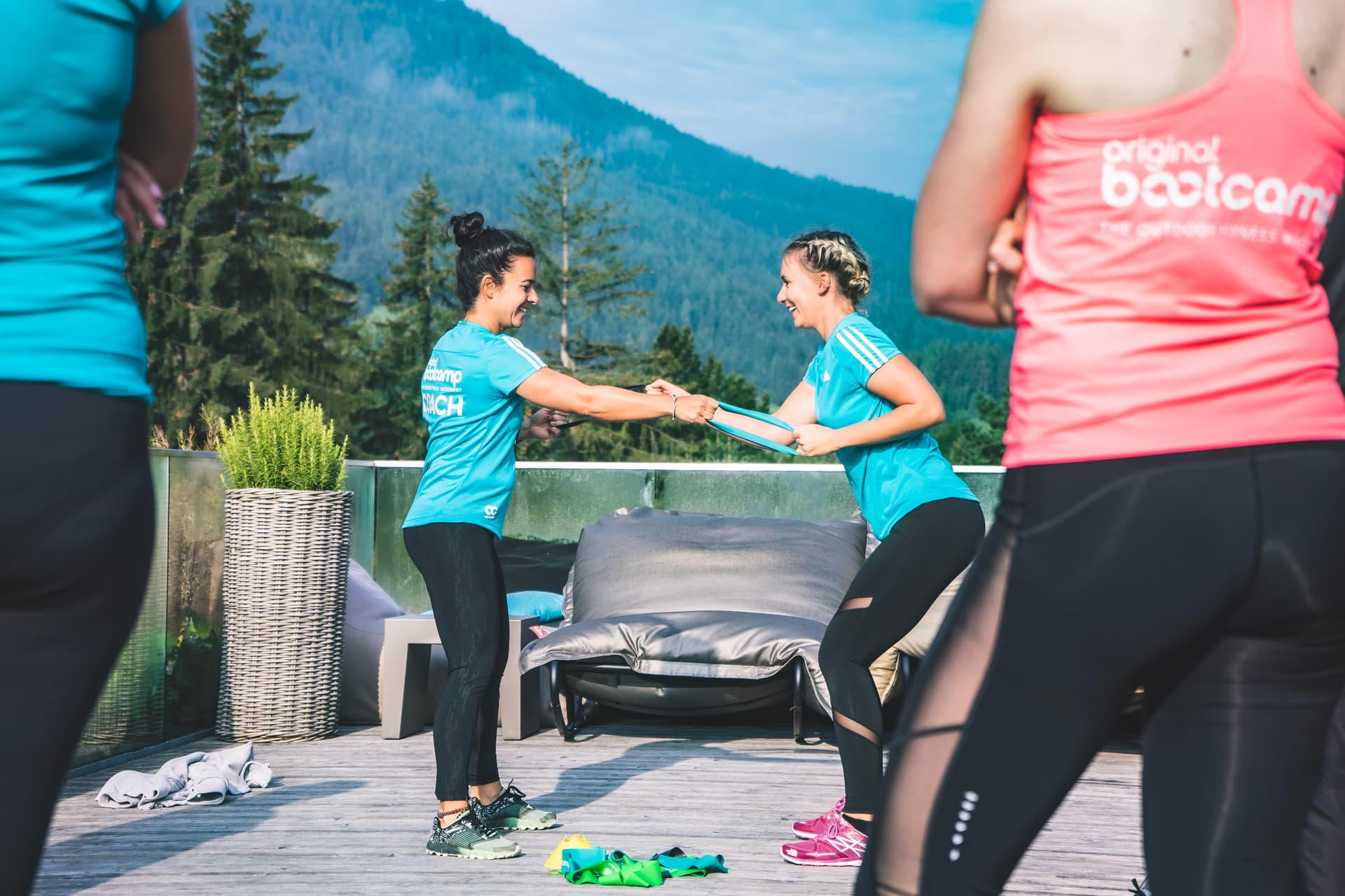 Trainingseinheit im Sporturlaub in Leogang in Österreichs Alpen