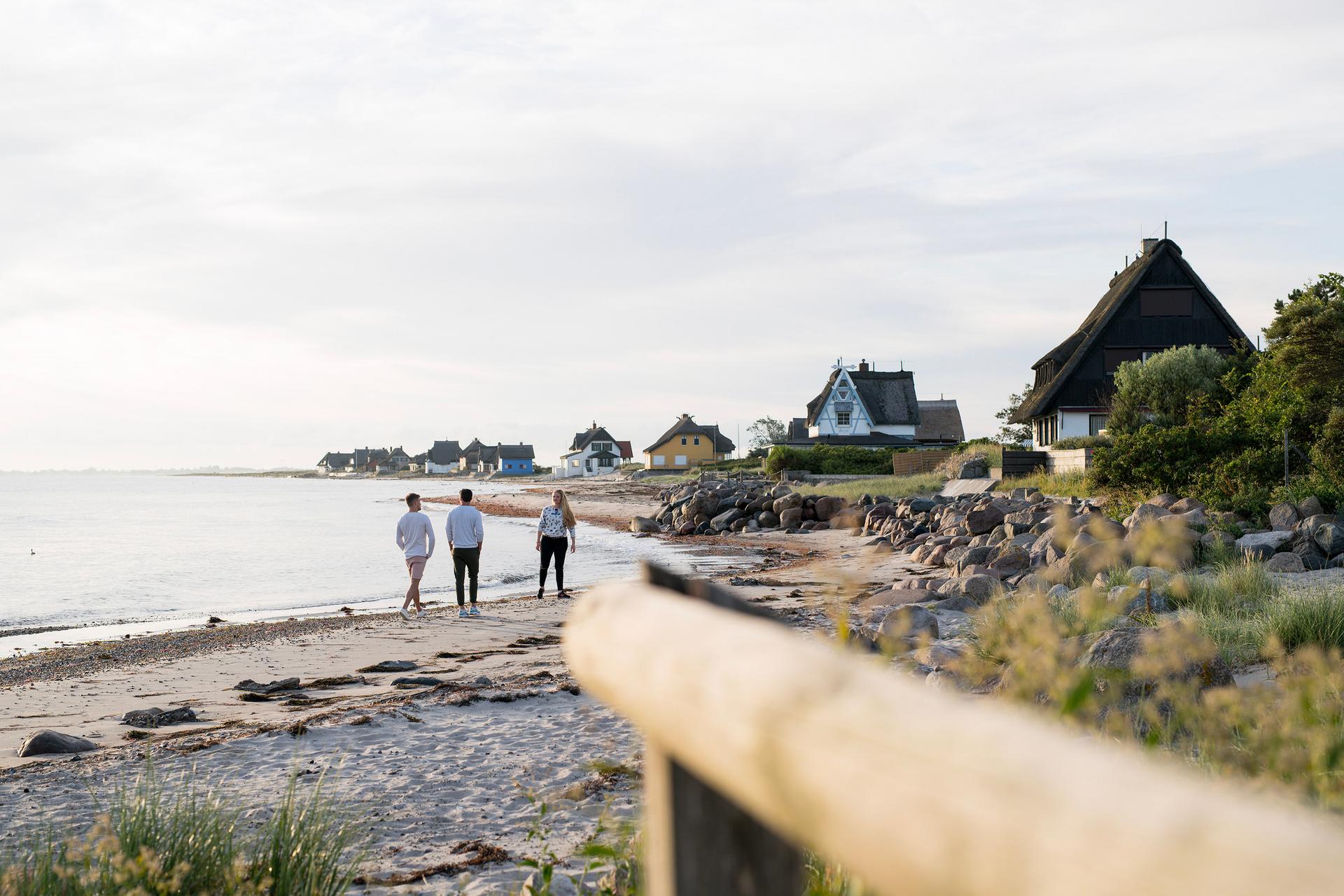 Stimmungsvolles Bild des Strandes in Heiligenhafen