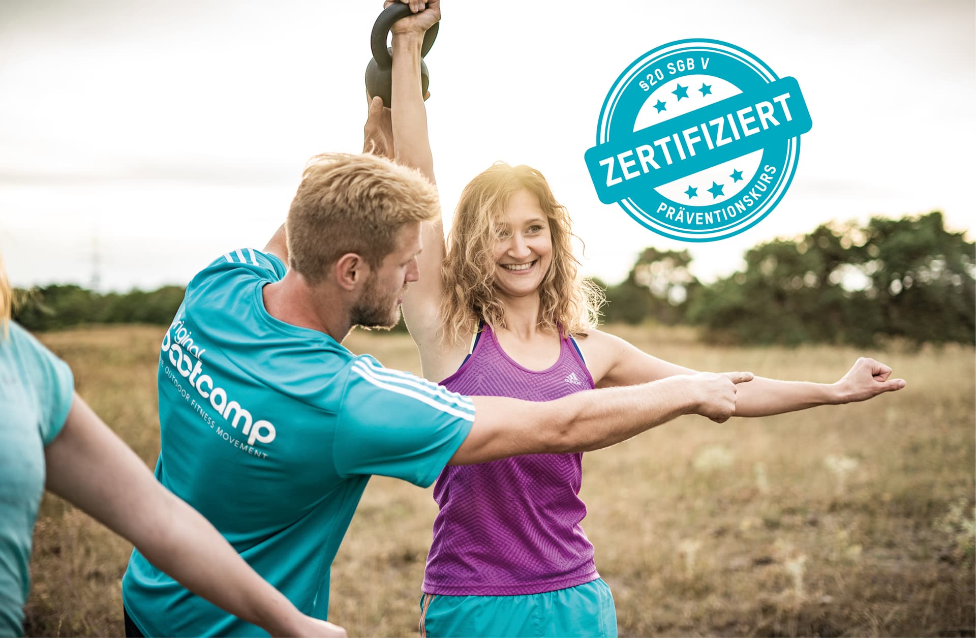 Bootcamp Trainer und Bootie bei einem zertifizierten Präventionskurs in Augsburg
